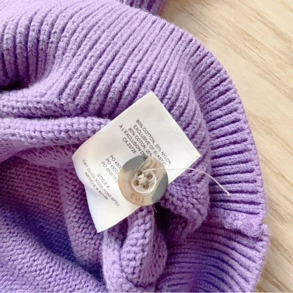 TNA Lavender Purple V-Neck Button Cardigan - Picture 3 of 5